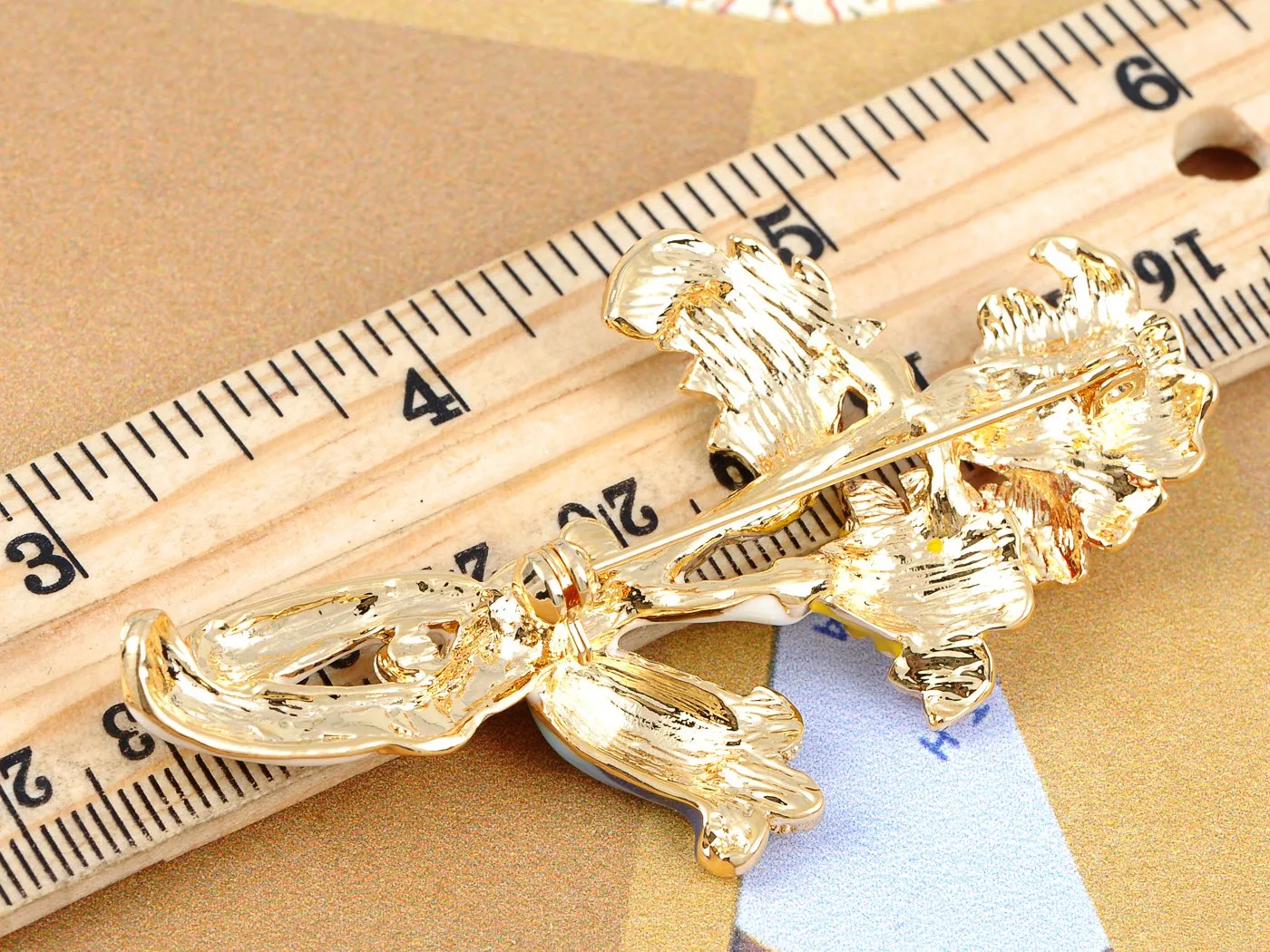 Alilang Swarovski Crystal Elements Colorful Intertwining Flower Plant Fashion Pin Brooch