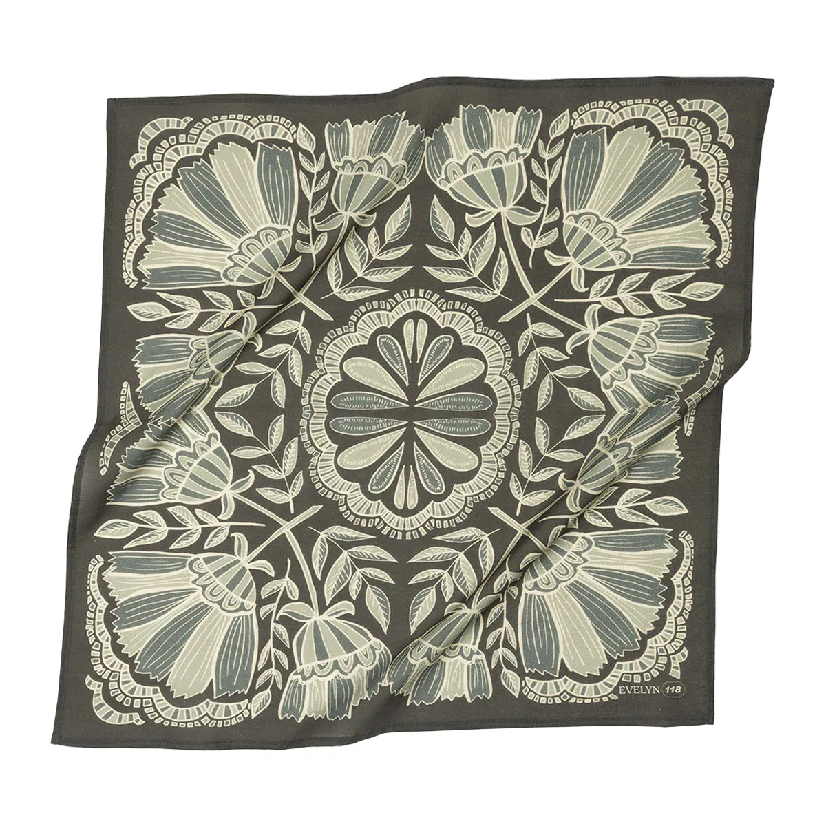 Handker Evelyn Premium Cotton Handmade Bandana #118 new Neutral series