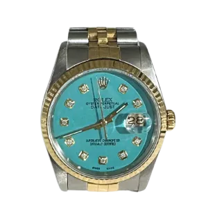 Rolex Datejust 36 MM Watch -18k Gold/ Stainless Steel with 18k Yellow Gold Bezel